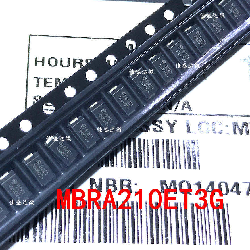 Schottky patch MBRA210ET3G DO-214AC online version printed B2E1 original assembly diode SMA