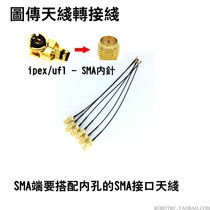 Crossing machine 5 8G tux transfer wire ipex ufl transfer SMA inner needle needs to be matched with SMA inner hole antenna