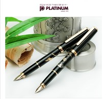Japanese Platinum Platinum Platinum Modern Painted Fountain Pen PTL-12000M Yellow Warbler Fairy Crane Phoenix 18K Gold Pen