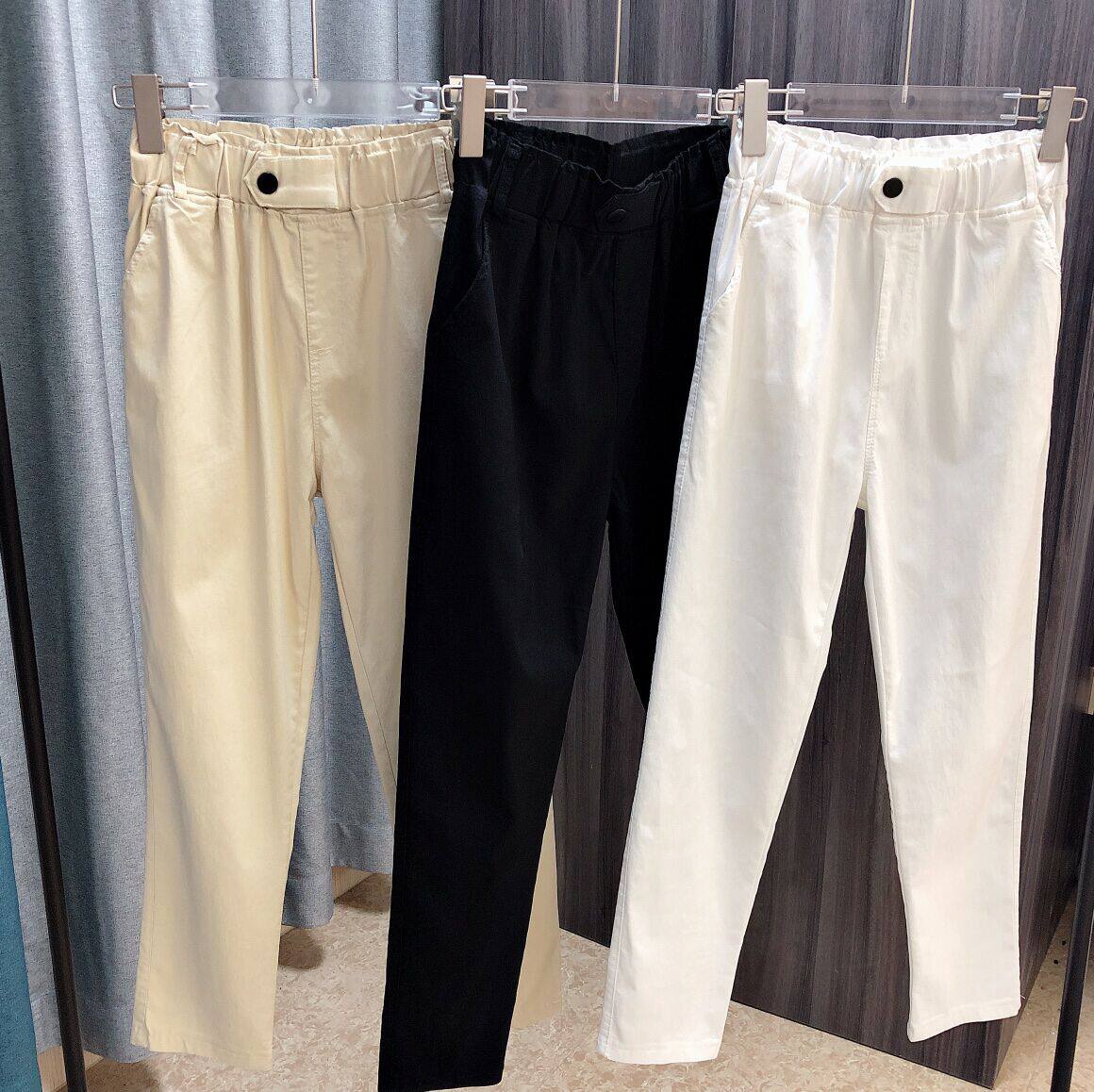 Lady pure cotton nine casual pants 6 24 love