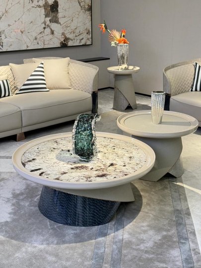 Italian Accessible Luxury Leather Sofa Villa Living Room First Layer Cowhide Suitable for Givenchy Furniture Bentley Large Flat Sofa