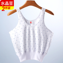 Lady harnesses vest shorts underwear mid-aged people beating undershirt mom pure cotton inside wearing thin and sleeveless blouse summer