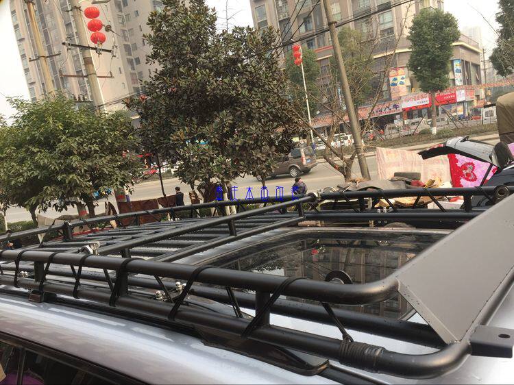 Mitsubishi PajeroV73 roof rack V73 special stainless steel load car top frame luggage rack