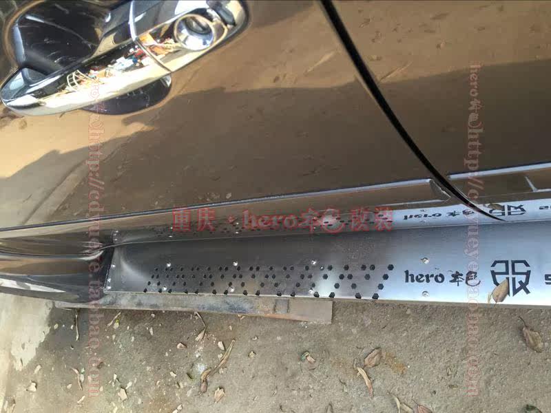 Robust side guard bar footboard stiffness and special modification of competitive bar side pedal natural color retrofit