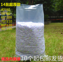 Thickened Plastic Bag Large PE Inner Lining Bag Packing Containing Moving Bag Consignment Packing Bag Transparent High Pressure Bag 14 Silk