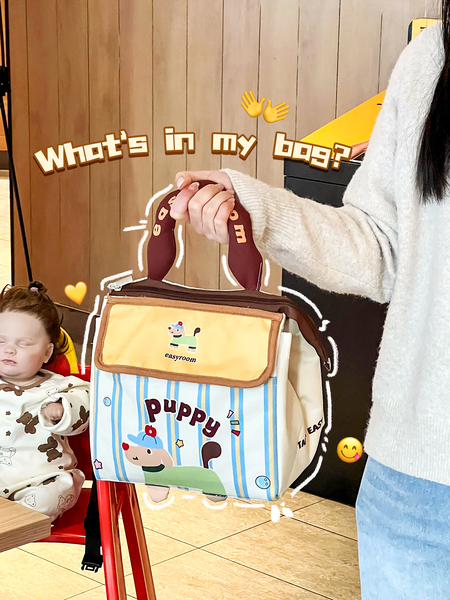 High-Looking Mommy Bag, Portable for Outings, Large-Capacity Storage Bag for Baby Bottles and Breast Pumps, Lightweight Cross-Body Mother-And-Baby Bag
