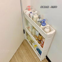 Storage artifact behind the door Toilet crevice shelf floor-to-ceiling toilet corner toilet trolley storage rack