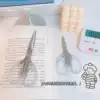 INS retro simple transparent students small scissors multifunctional office hand ledgers manual art paper scissors stationery