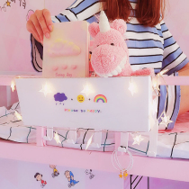 College student bedside shelf bed bed finishing dormitory artifact girl heart storage and finishing female bedroom bedside hanging basket