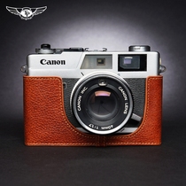 Canon Canon QL17 QL19 Giii G3 camera bag QL17 two generations of leather jacket film cow leather protective sleeve