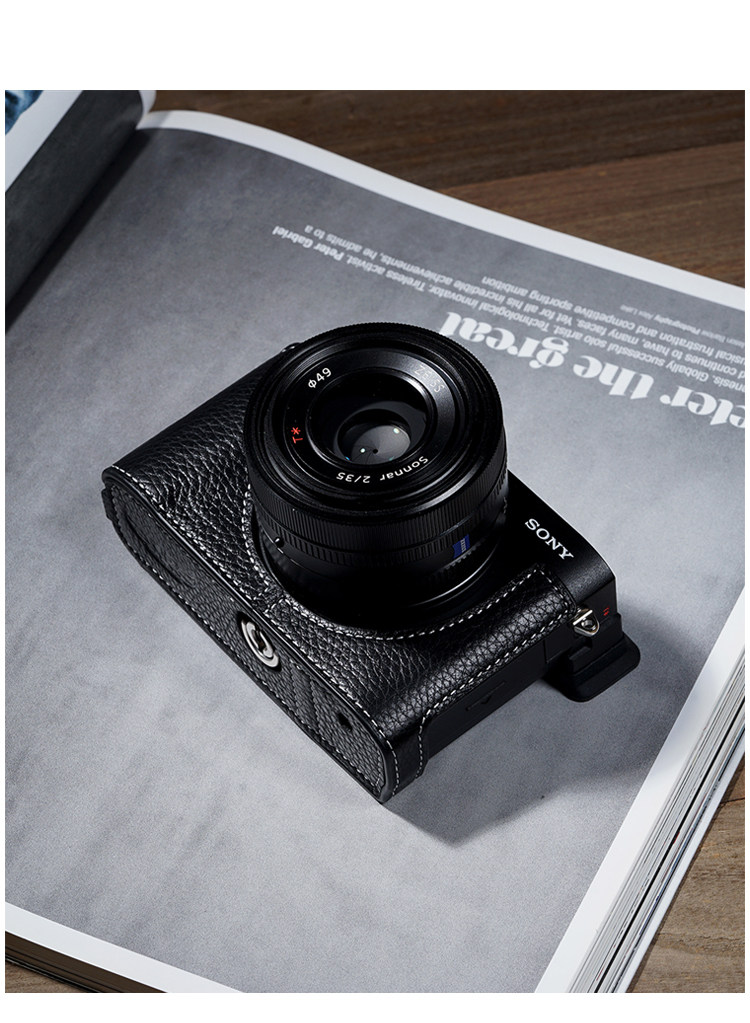Camera Cowhide Bag Body BOX Case for Sony RX1RM3 RX1R3 Body