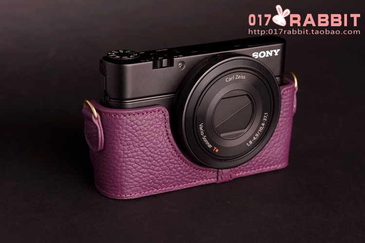 Đài Loan TP da đen thẻ gốc SONY Sony RX100 túi đựng máy ảnh cơ sở RX100 nửa bộ tay cầm bao da - Phụ kiện máy ảnh kỹ thuật số túi máy ảnh mirrorless