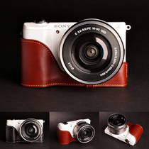 Taiwan TP leather SONY SONY A5100 A5000 camera bag Cowhide case NEX5T NEX5R protective case