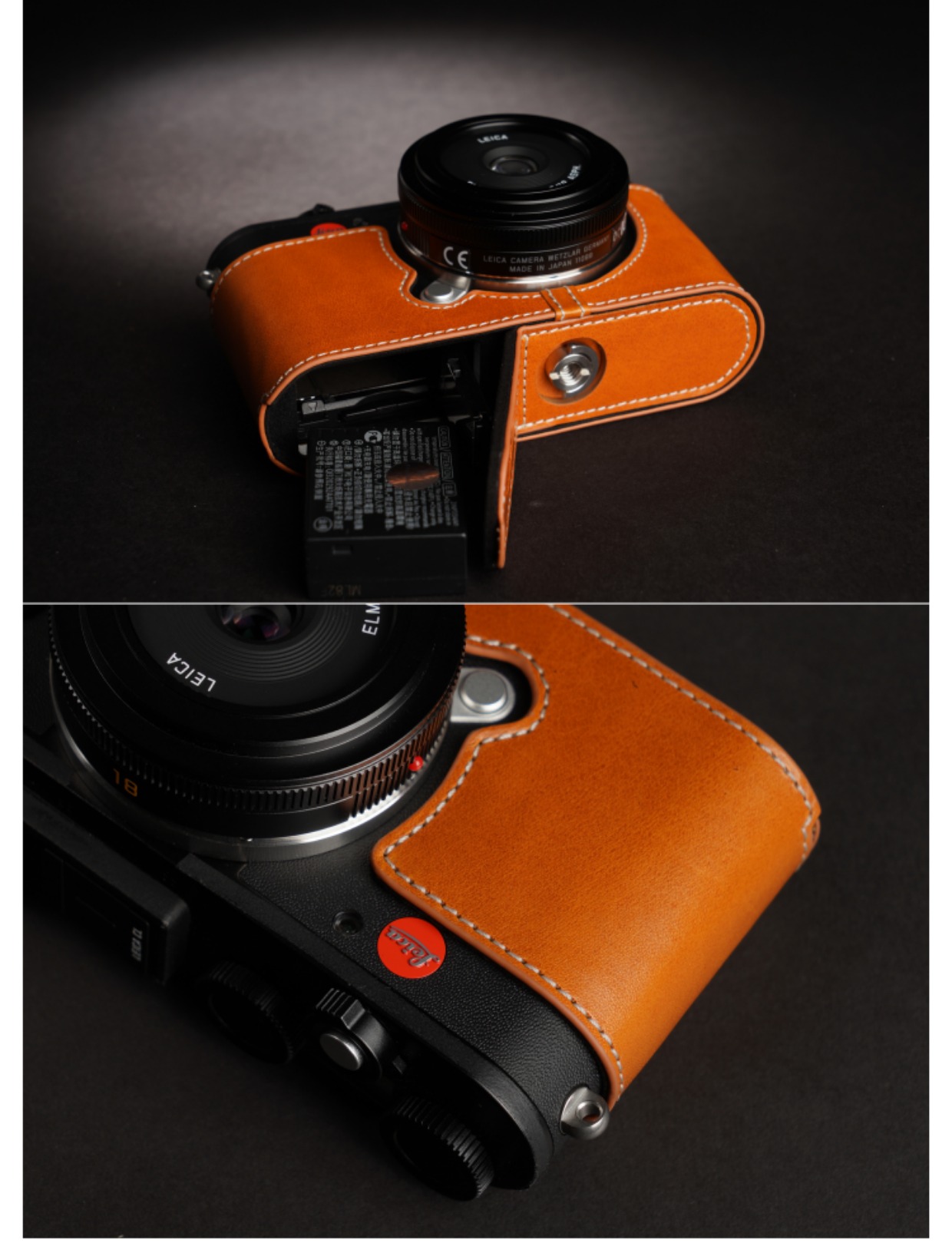Đài Loan TP da thật Lai Ke CL máy ảnh túi leica CL máy ảnh da trường hợp hướng dẫn sử dụng vỏ bảo vệ tay cầm - Phụ kiện máy ảnh kỹ thuật số balo peak design 30l