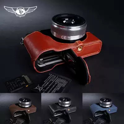 Taiwan TP original Panasonic GX85 camera bag GX80 leather case GX7II leather protection half set hollow battery compartment