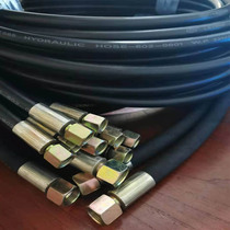 High pressure oil pipe Hydraulic assembly Steel wire braided rubber pipe High temperature and high pressure hose Excavator pipe processing custom