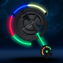 Cyberpunk colorful luminous gear bar KTV restaurant coffee shop background wall decoration atmosphere light pendant