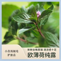 Freshly made mint hydrosol peppermint hydrosol peppermint hydrosol made in copper pot