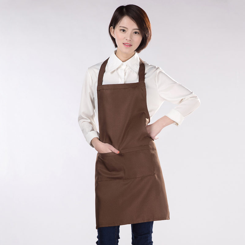 Anti-fouling hotel Attendant in small work Sgonomist Shops Work Apron Shop Working Apron Sleeve Head Summary Free Lettering LOGO