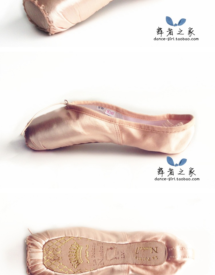 Giày ba lê Sansha chính hãng Pháp Giày Satin Toe Giày chống trượt Giày đế mềm có dây đeo Giày khiêu vũ NO.7HSL - Khiêu vũ / Thể dục nhịp điệu / Thể dục dụng cụ giày khiêu vũ sagadance