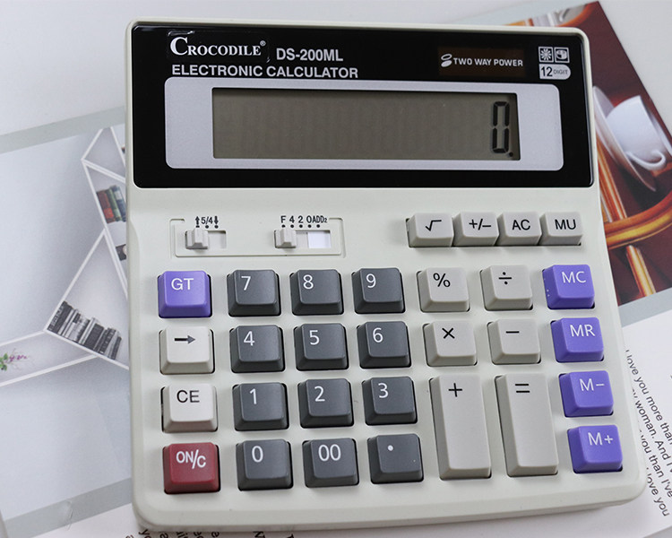 Calculator ACCOUNTING SPECIAL 200ML CALCULATOR SOLAR CALCULATOR LARGE 12-BIT DESKTOP CALCULATOR