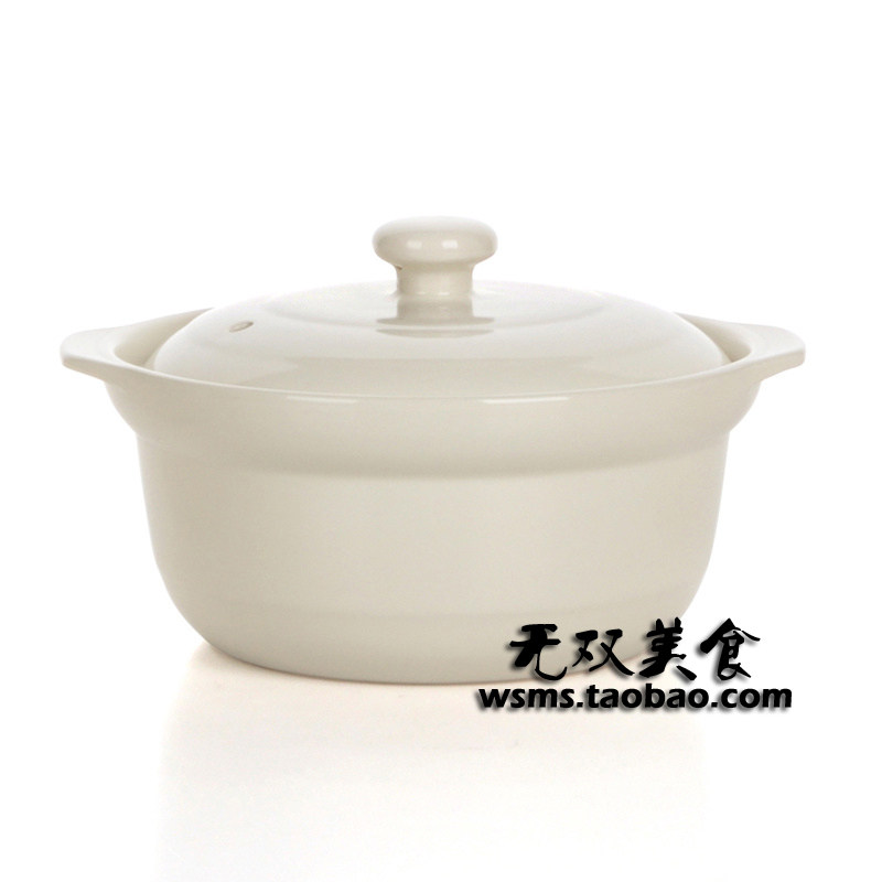 Stew soup pot Stew Malatang cross-bridge rice noodle vermicelli special high temperature casserole deep pot white stew pot