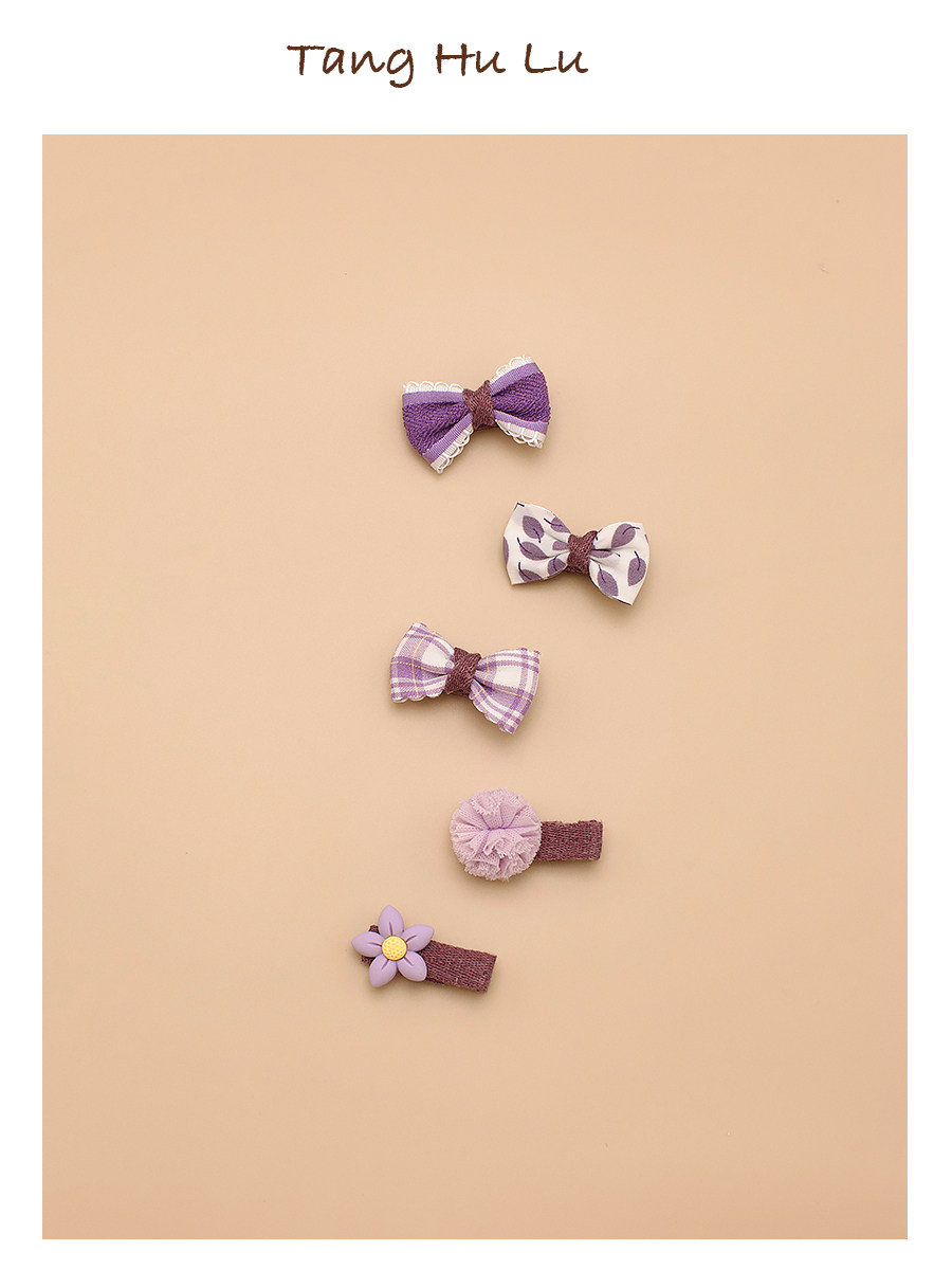 Boxed South Korea Baby Hair Clip Cute Princess Kids Girls All Cloth Wrapper Hair Accessories Baby Hair Clips Does Not Hurt Hair Suit — 10