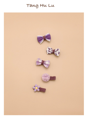 Boxed South Korea Baby Hair Clip Cute Princess Kids Girls All Cloth Wrapper Hair Accessories Baby Hair Clips Does Not Hurt Hair Suit — 5