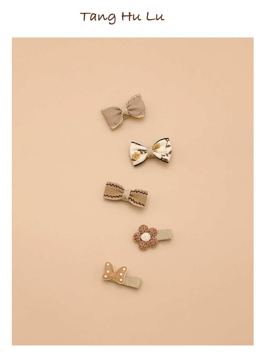 Boxed South Korea Baby Hair Clip Cute Princess Kids Girls All Cloth Wrapper Hair Accessories Baby Hair Clips Does Not Hurt Hair Suit — 8
