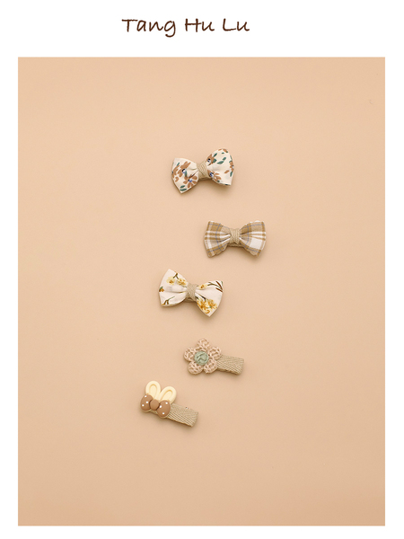 Boxed South Korea Baby Hair Clip Cute Princess Kids Girls All Cloth Wrapper Hair Accessories Baby Hair Clips Does Not Hurt Hair Suit — 4