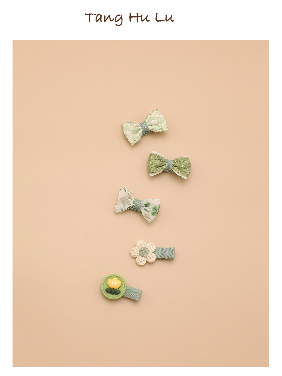 Boxed South Korea Baby Hair Clip Cute Princess Kids Girls All Cloth Wrapper Hair Accessories Baby Hair Clips Does Not Hurt Hair Suit — 4