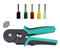 Self-tuning terminal pliers Sleeve type crimping pliers 1864 tube-shaped four-sided pliers 0 14 0 25 6