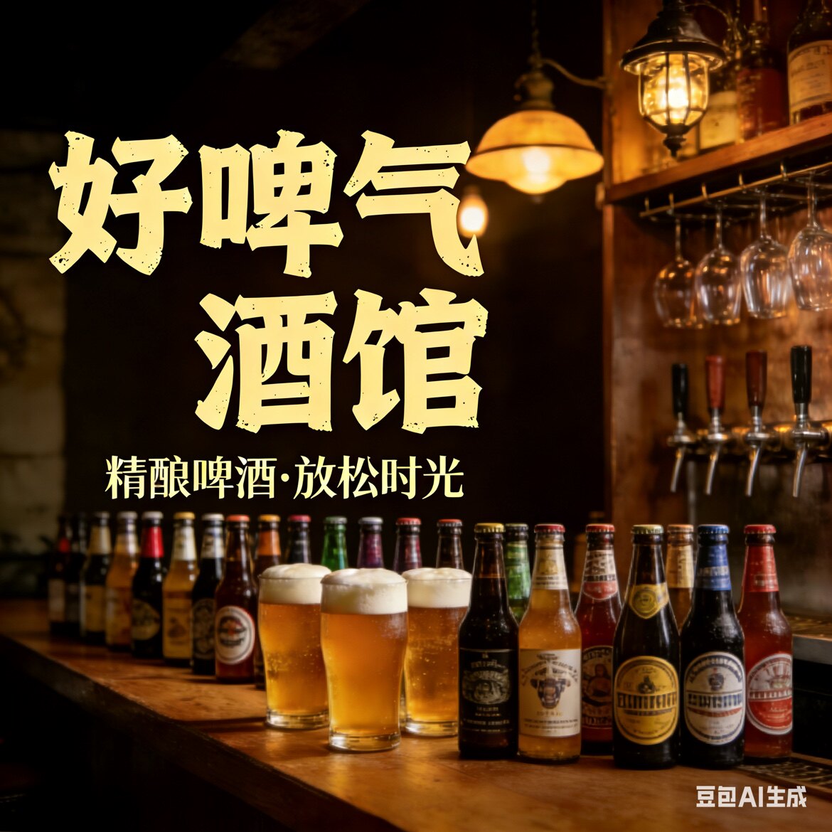 好啤气酒馆的LOGO