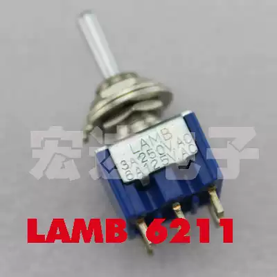 USA LAMB 6211 imported button switch twist double six-pin three-speed shaking head switch