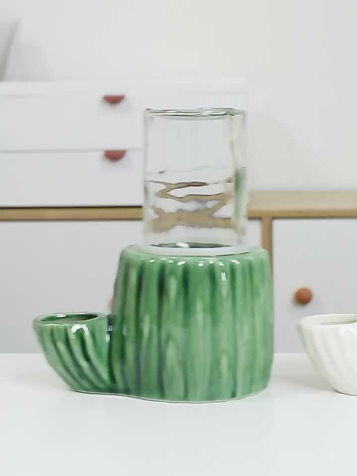 Ceramic Cat Automatic Water Dispenser Pet Fountain Water Fountain Dog