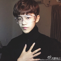 Douyin transparent large frame mens and womens same style goggles spit and splash square waterproof outdoor sports goggles