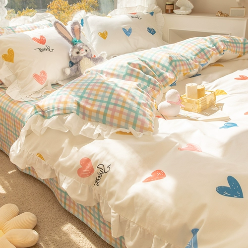 Хлопковое одеяло для принцессы, хлопковый пододеяльник, 200x, 150x