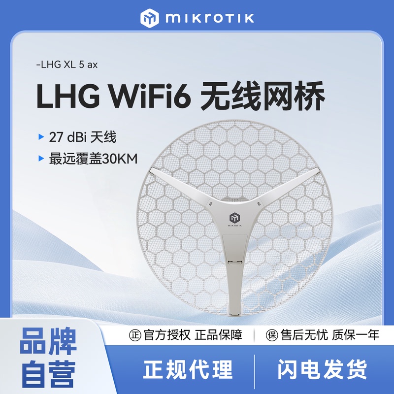 Mikrotik Lhg 5 Ax (Lhg-5Axd）Outdoor Compact Remote Cpe Wifi6 Wireless Bridge