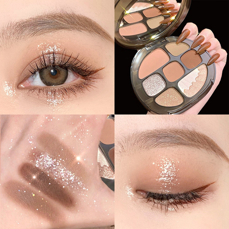 Li Jiachi Recommended Amber Milk Tea Eye Shadow Discs of Superfire Sparkling Pink Affordable Pearls and Waterproof Geoid-Taobao