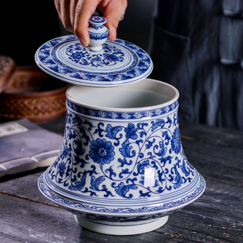 Jingdezhen Ceramic имитация ручной работы с чайным контейнером запечатывание чая и запечатанный аквариум.