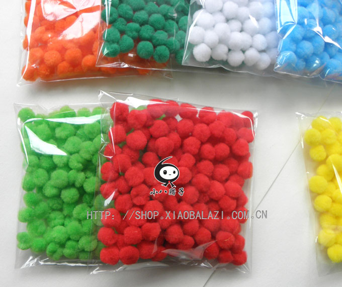 15mm Giáng sinh pom-pom sáng tạo DIY vật liệu phụ kiện màu tóc bóng bóng mẫu giáo giáo dục sớm giáo dục thủ công đồ chơi mầm non