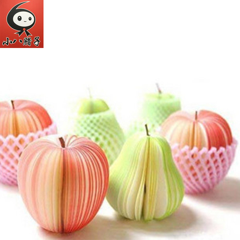 Convenience post-stick Convenience Patch Emulation Fruit Type Poo paper Strawberry Peach Creative Stereo Cute Office Message Paper