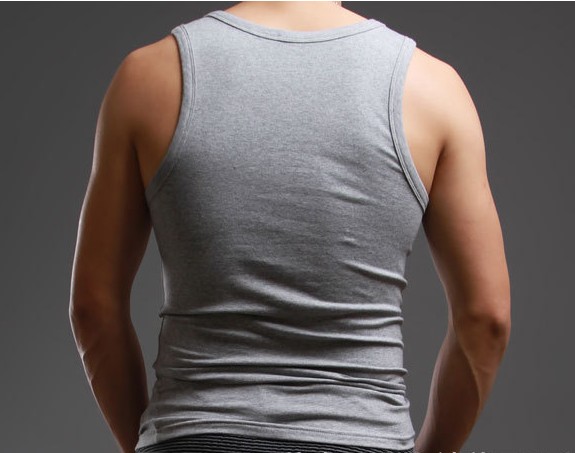 Áo vest nam mùa hè XL cộng với áo sơ mi kẻ sọc màu mỡ mịn màu đen và trắng áo len thấm mồ hôi vest nam áo thun 3 lỗ