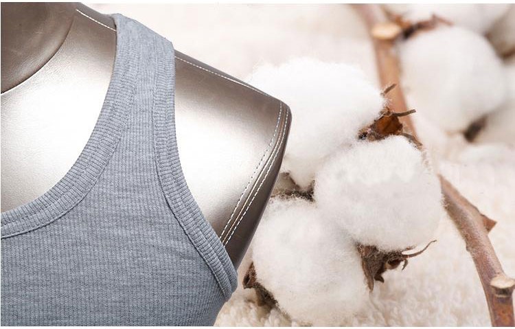Mùa hè mỏng nam hoạt động vest Màu rắn màu trắng rào cản Màu rắn co giãn đáy quần Áo vest nam mùa hè áo thun 3 lỗ nam