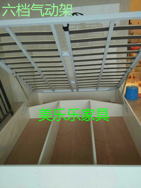 Căn cứ 1,5 m cao thủy lực xả bồn chứa khung xương 1,8 m giường tatami có thể được tùy chỉnh chiếc giường khí nén - Giường giường ngủ gấp gọn