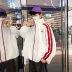 Mùa xuân 2018 mới in phim hoạt hình giặt áo khoác nam phiên bản Hàn Quốc của giới trẻ áo khoác xu hướng quần áo áo khoác kaki Áo khoác