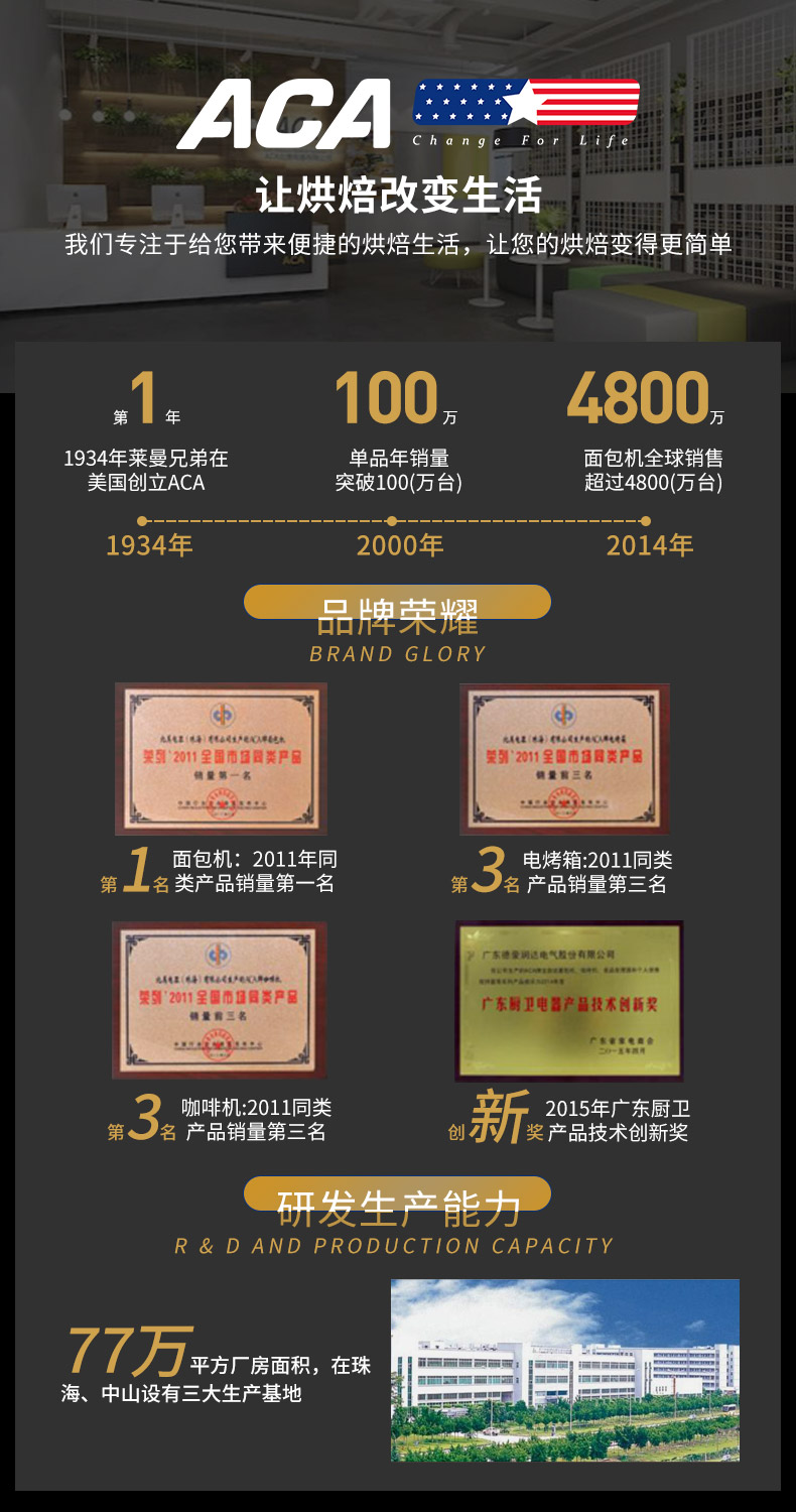面包机发明者 北美电器 ACA 家用多功能面包机 特有酵素功能 图21