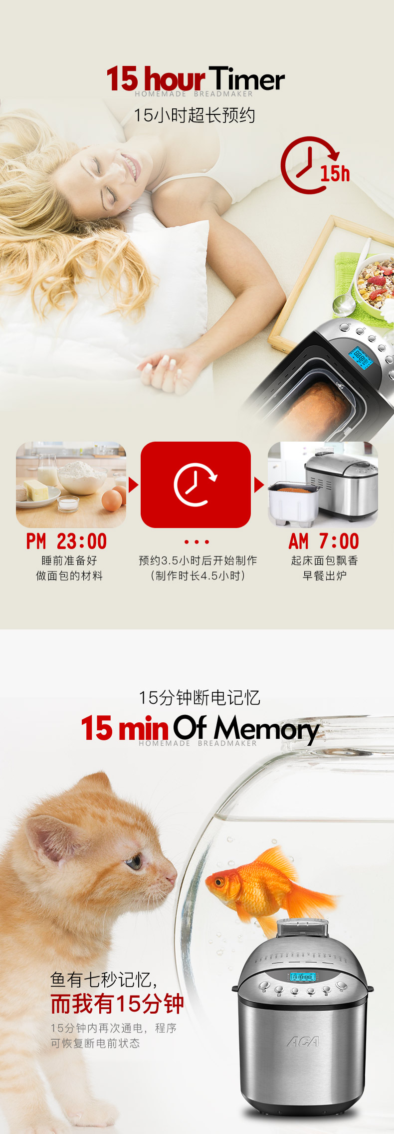 máy ép bánh ACA / Thiết bị điện Bắc Mỹ AB-3SF16 Trang chủ Máy làm bánh mì tự động Ống đôi thông minh [Không có quà tặng] mua máy làm bánh mì ở đâu