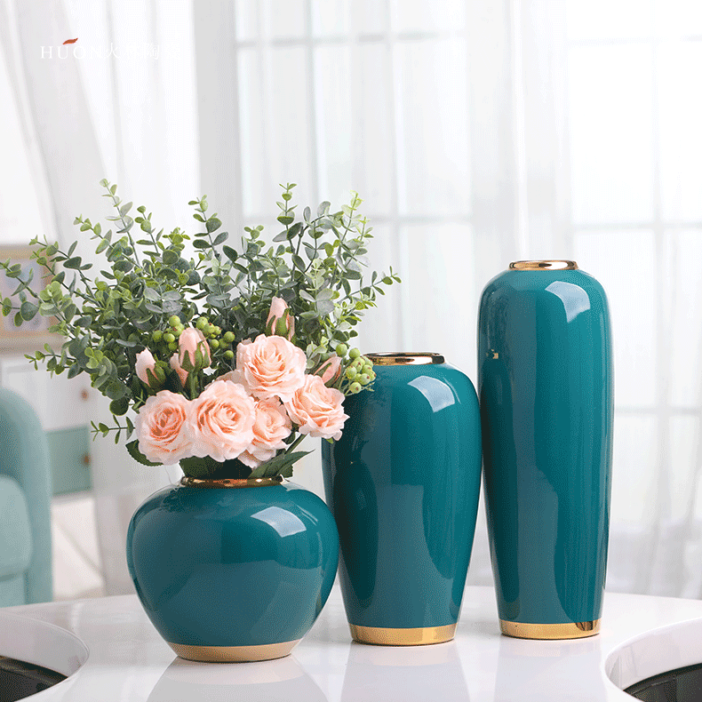 Nordic light much wind ceramic simulation flower vases, I and contracted sitting room table example room suit dry flower arranging furnishing articles