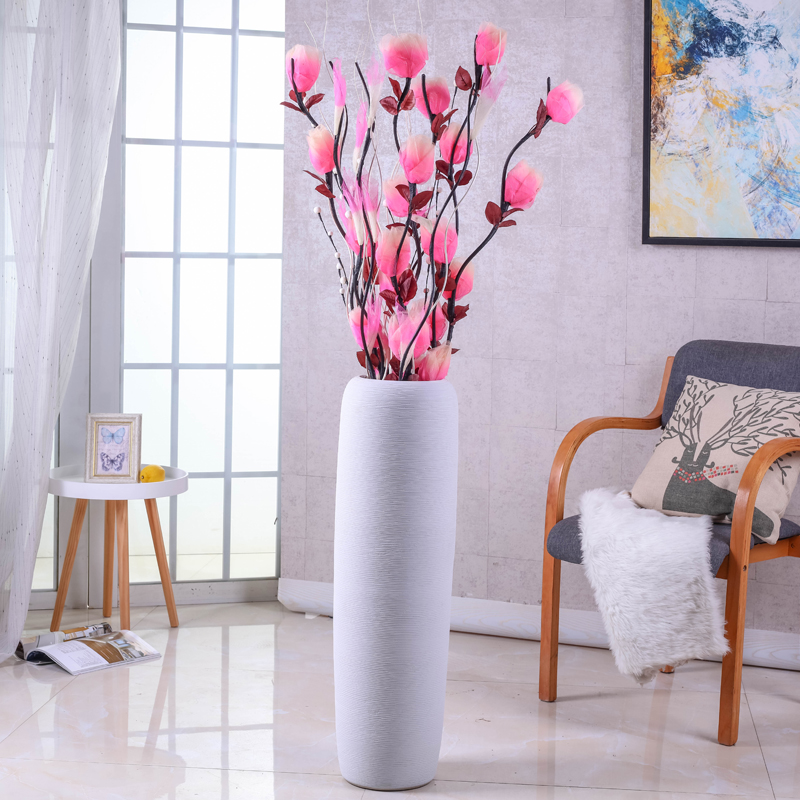 The ground simulation flower vase suit I and contracted sitting room porch large Nordic jingdezhen ceramics flower arranging furnishing articles